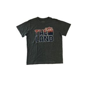 NBA Cleveland Cavaliers Cavs "The‎ Land" Women's Size L Gray SS T Shirt USA